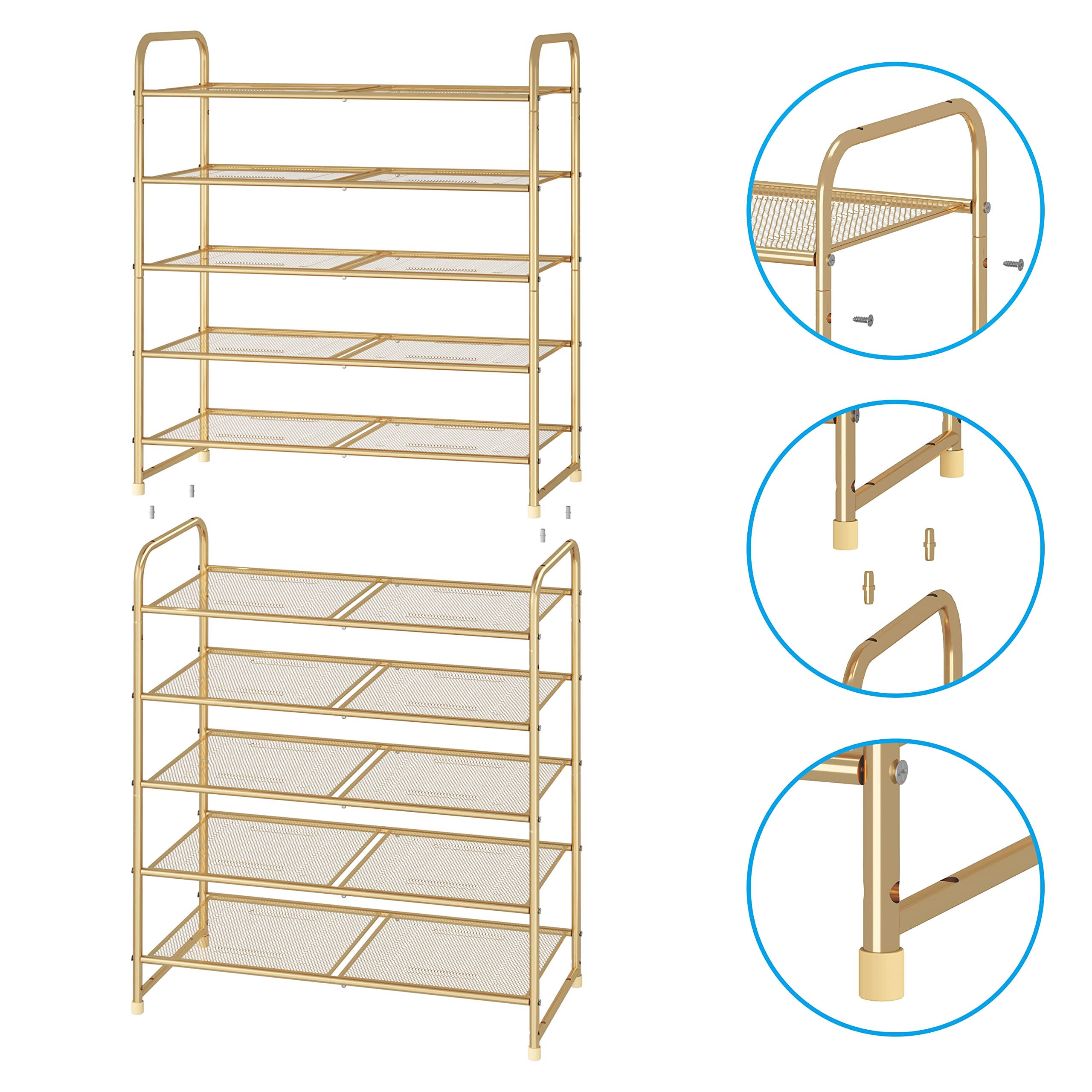 Simple Trending two units stacked to show expandable modular storage benefit