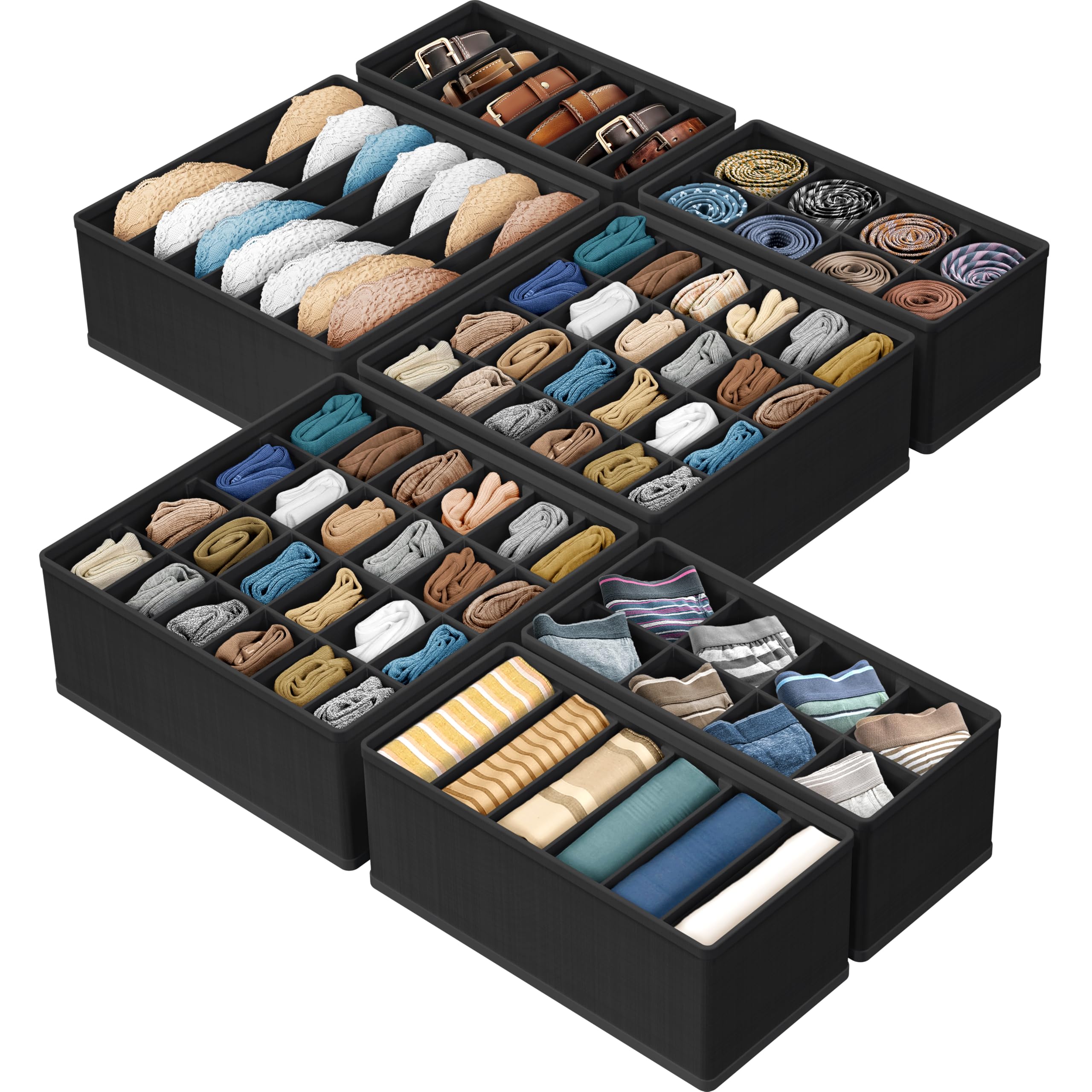 Simple Houseware front view of 7-piece set showing neat compartments and easy access