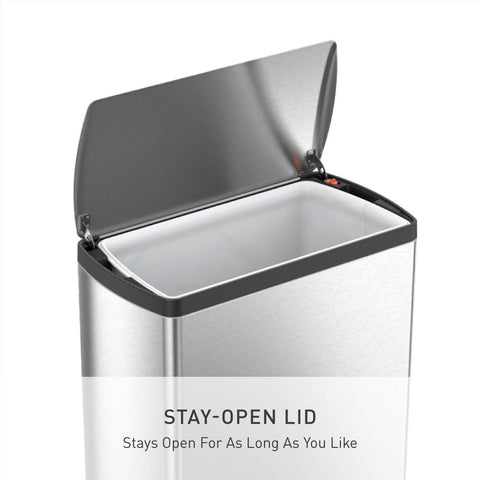 simplehuman code Q liners fitted neatly for no-slip, mess-free use
