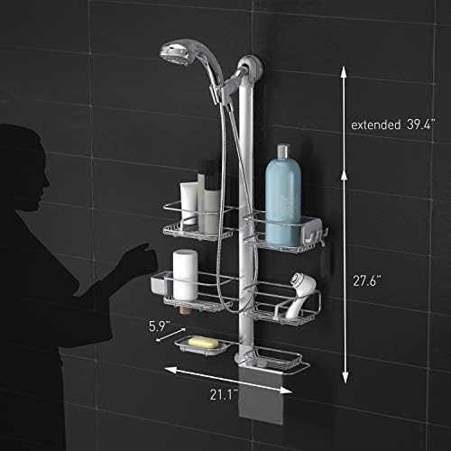 simplehuman close-up of 12-inch extended neck providing clearance for tall bottles