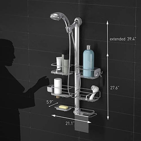 simplehuman close-up of 12-inch extended neck providing clearance for tall bottles