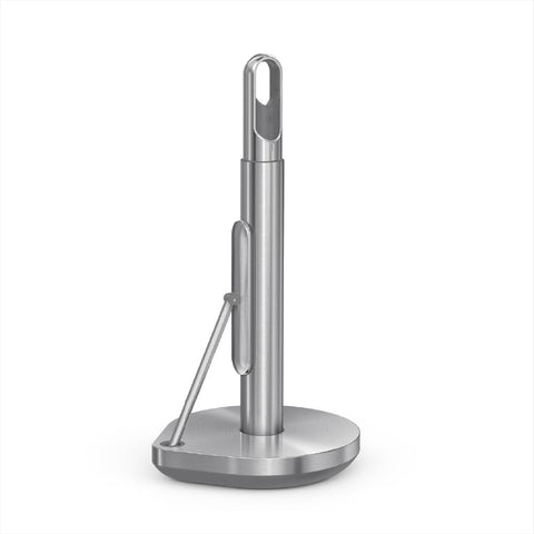 simplehuman front view countertop holder shows compact design and easy access