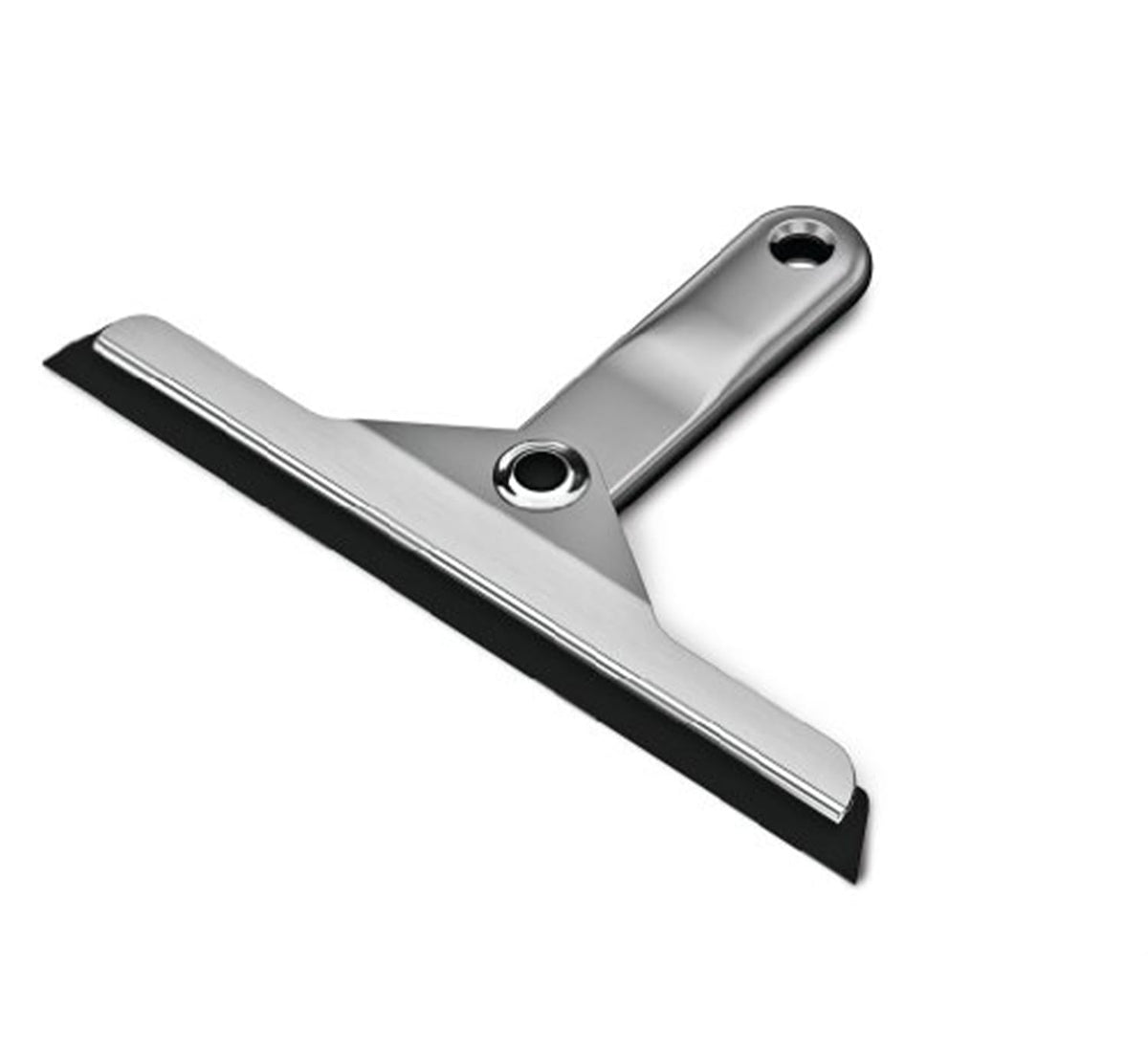 simplehuman front view squeegee showing balanced handle for stable wiping