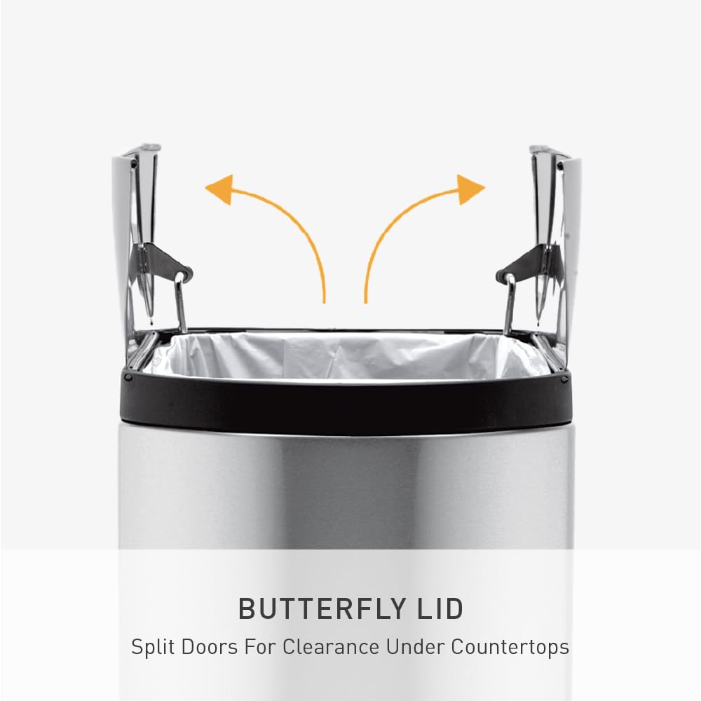 simplehuman removable inner bucket lifted out for quick emptying and rinsing
