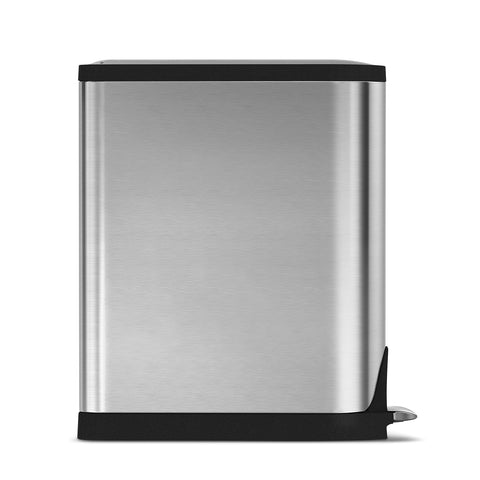 simplehuman removable inner buckets with bucket park position, eases bag changes and cleaning
