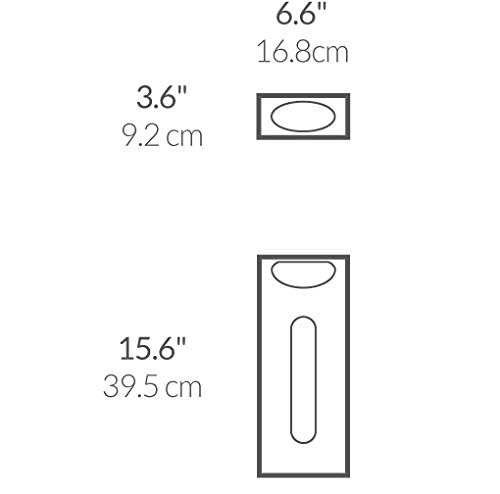 simplehuman dispenser on kitchen wall near trash bin for fast one-handed access