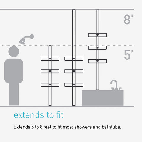 simplehuman rubber feet detail shows non-slip floor protection and surface-safe benefit