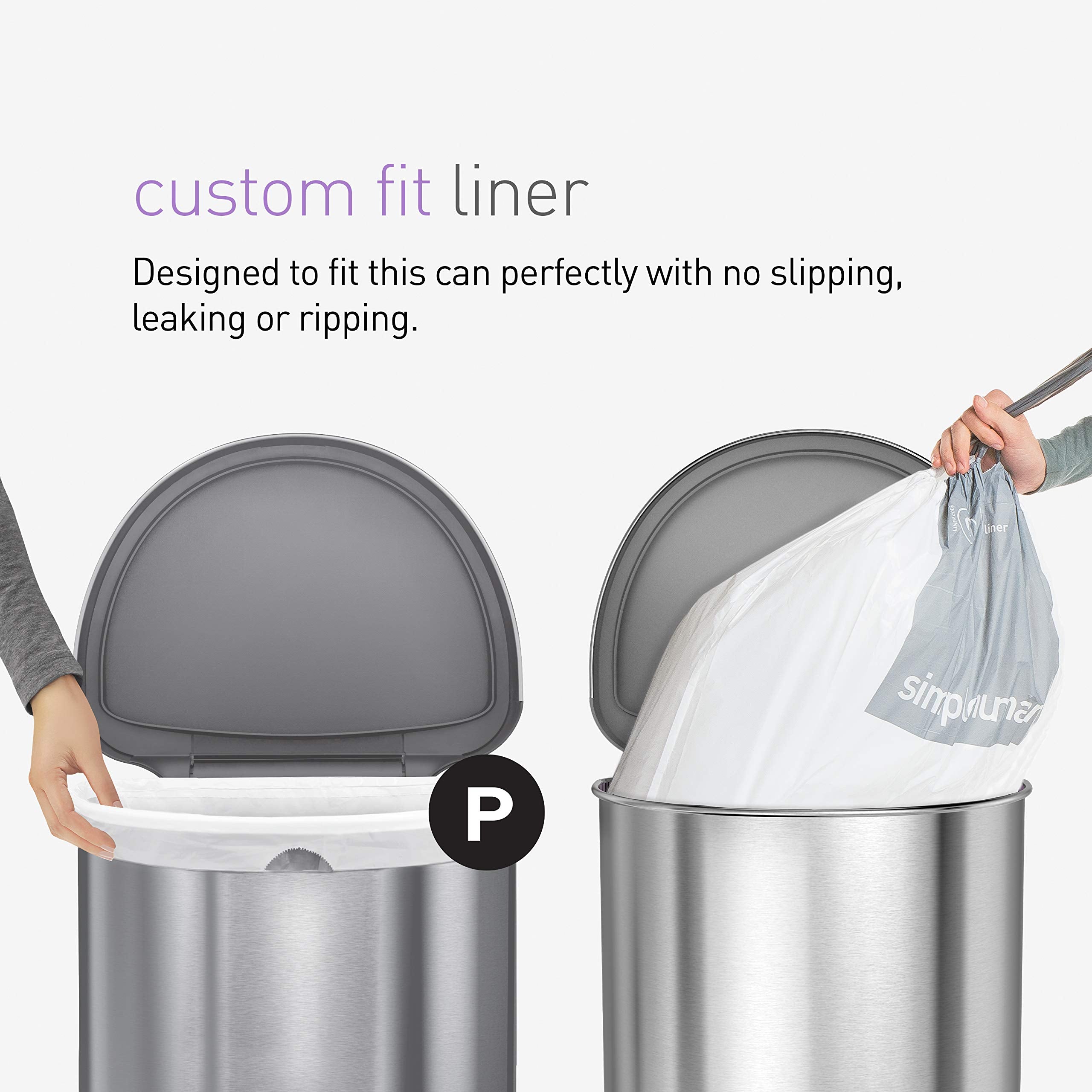 simplehuman can placed in kitchen lifestyle scene improving room appearance