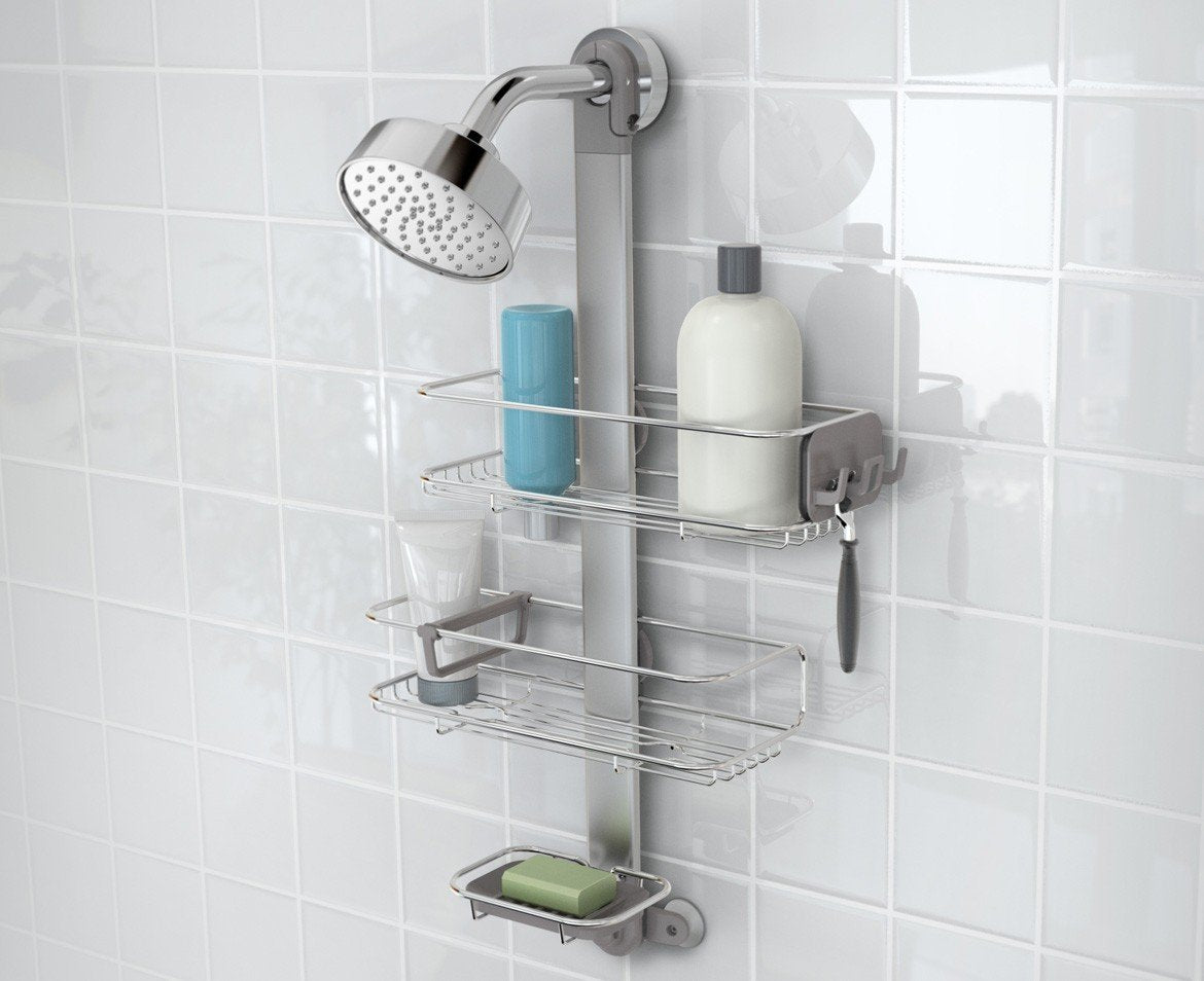 simplehuman close-up of adjustable shelf and dial for fast reconfiguration
