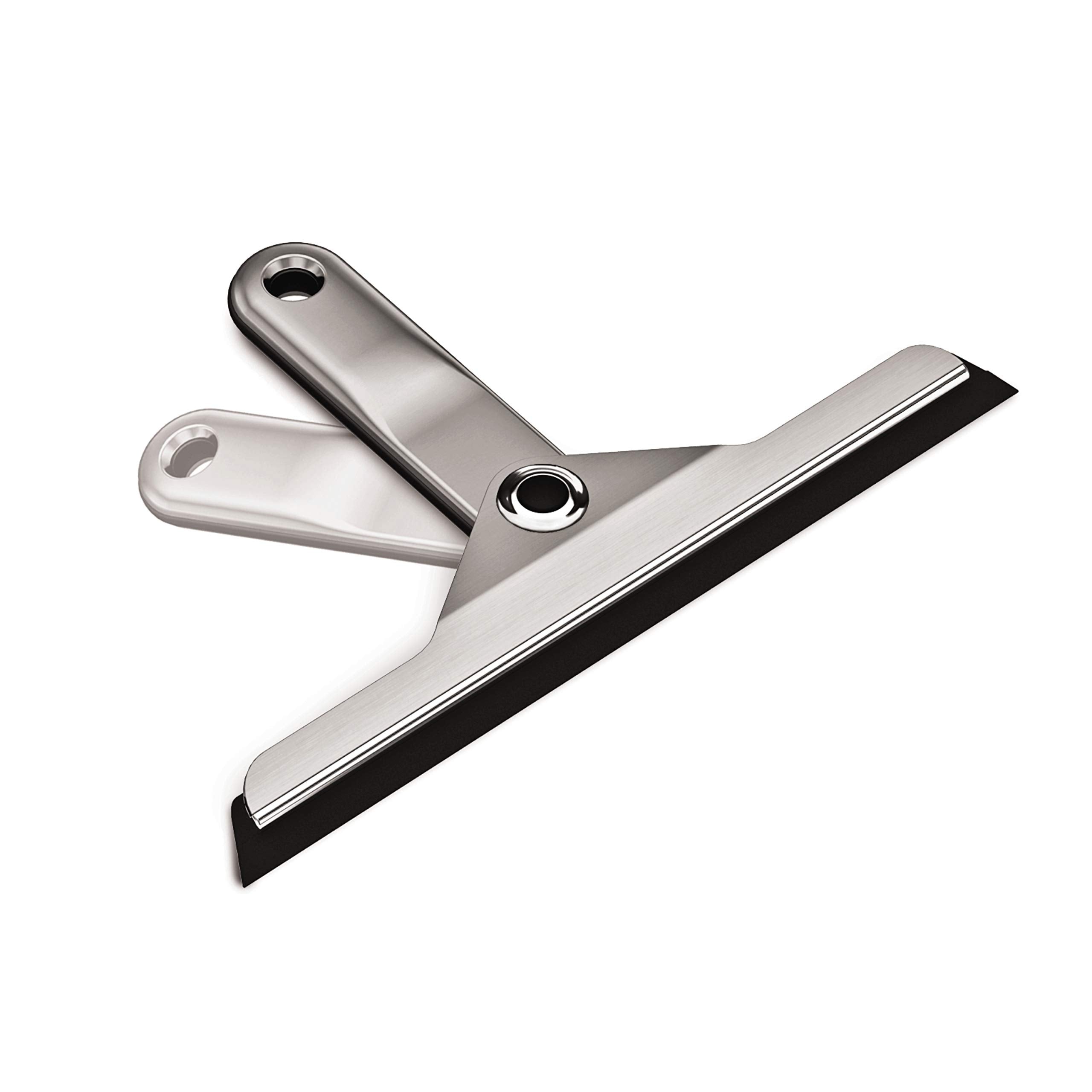 simplehuman silicone blade close-up highlighting streak-free water removal