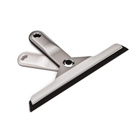 simplehuman silicone blade close-up highlighting streak-free water removal