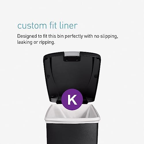 simplehuman interior with code K liner fitted for cleaner bag changes