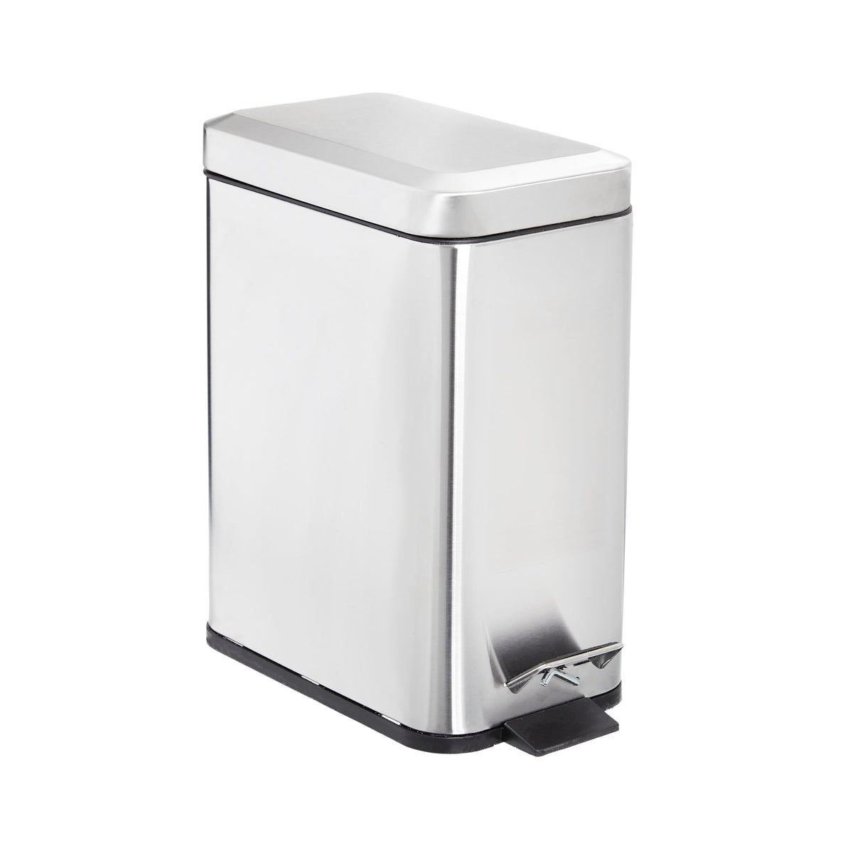 SIMPLEMADE front view of rectangle step trash can showing compact design and neat look