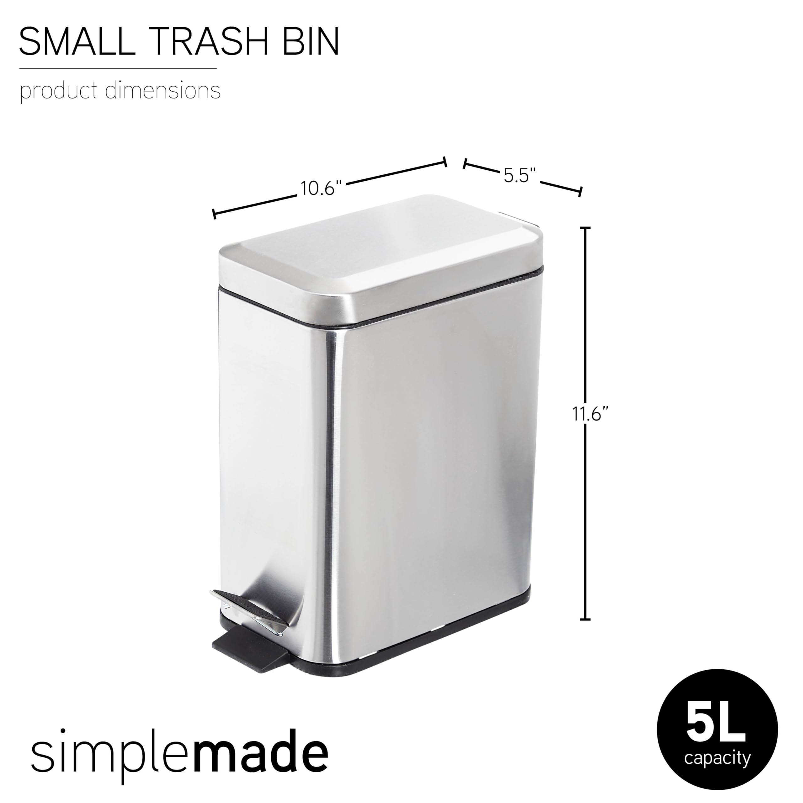 SIMPLEMADE beside toilet to show scale and space-saving advantage