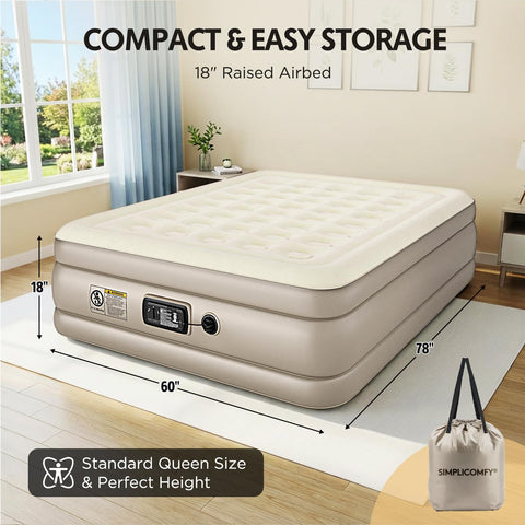 Simpli Comfy folded mattress packed in carry bag for easy transport