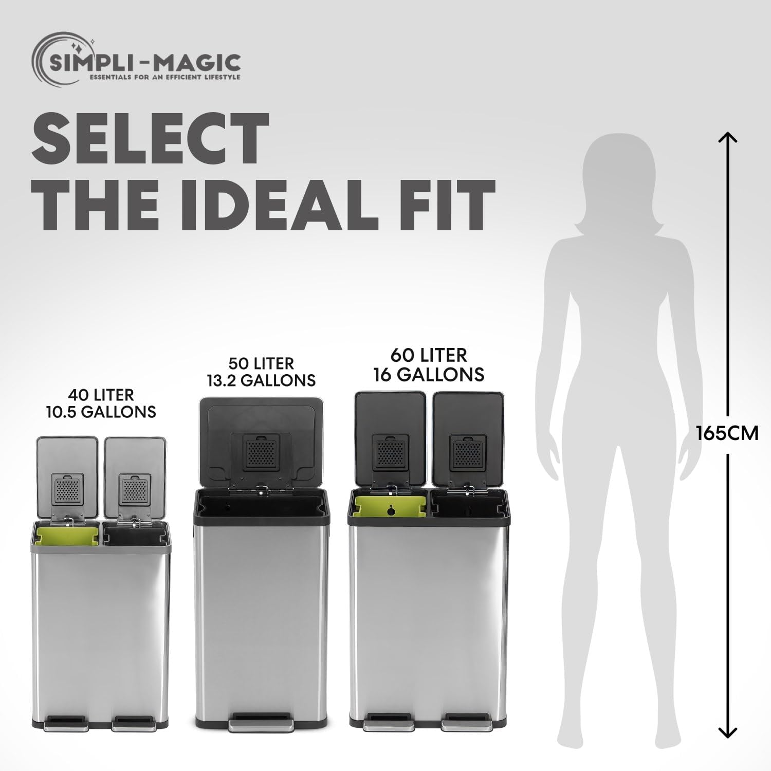 SIMPLI-MAGIC close-up pedal showing durable foot step for hygienic use