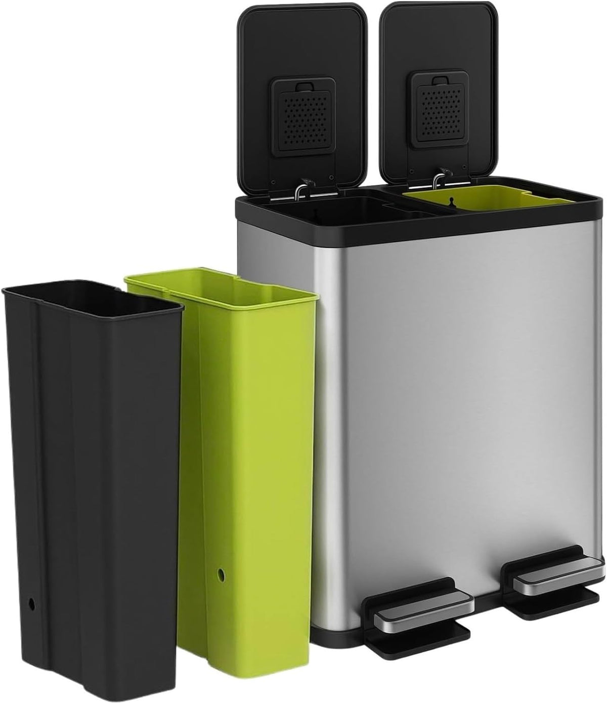 SIMPLI-MAGIC front view showing dual compartments and neat profile benefit sorting