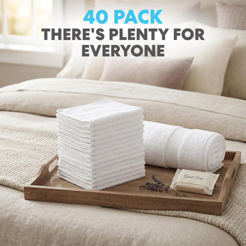 SIMPLI-MAGIC washcloths placed in a bathroom setting for practical everyday use