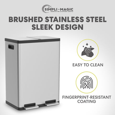 SIMPLI-MAGIC in kitchen setting showing organized waste and recycling