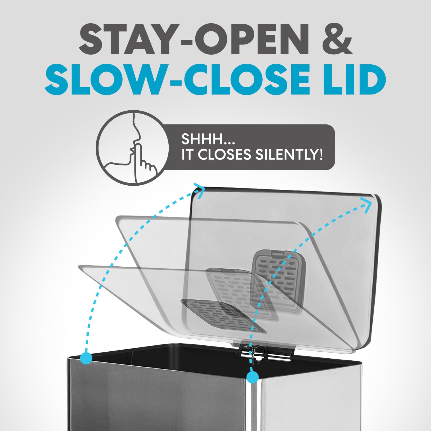 SIMPLI-MAGIC smudge-resistant surface shown resisting fingerprints for easy cleaning