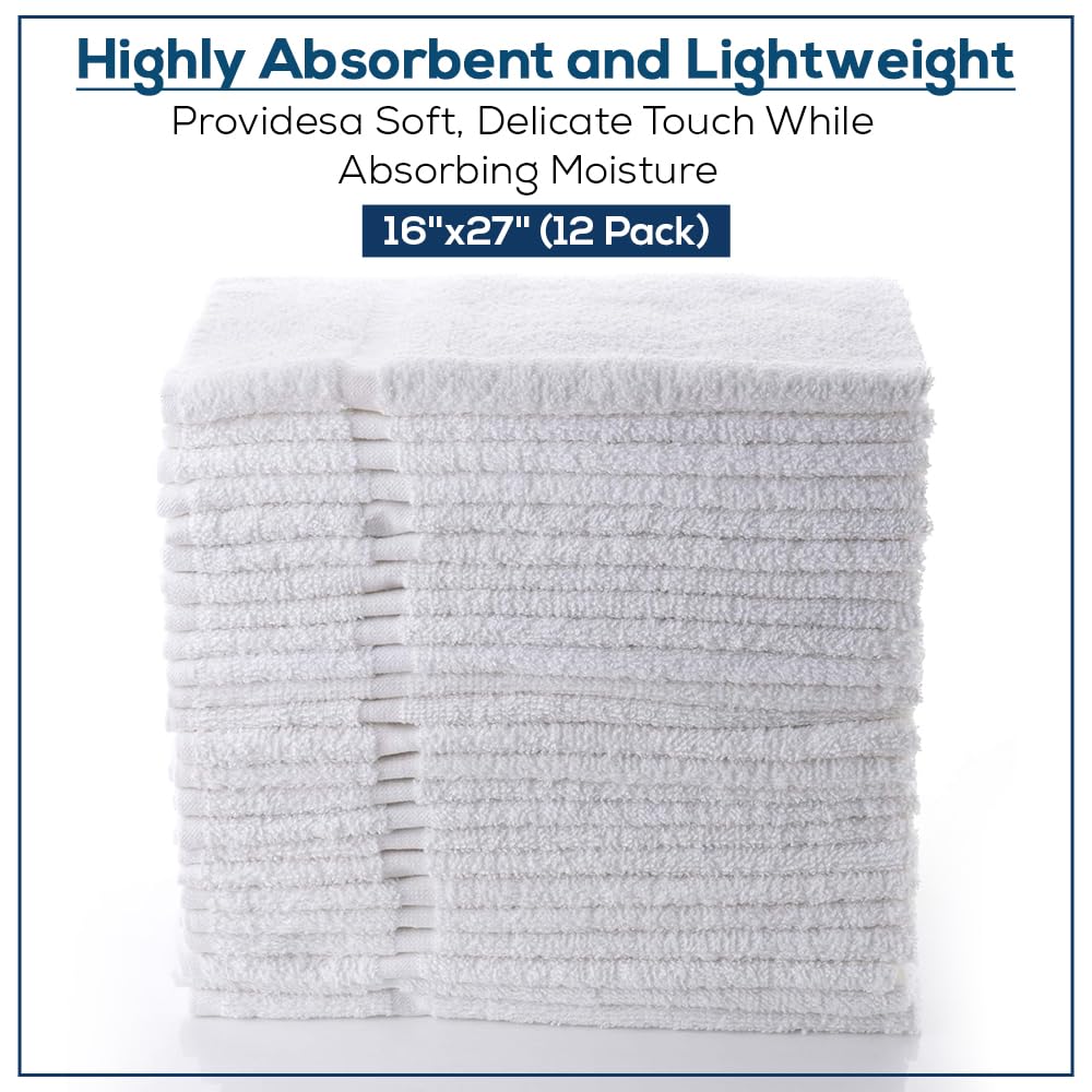 SIMPLI-MAGIC towel flat lay displaying full 16x27 size and clean white look