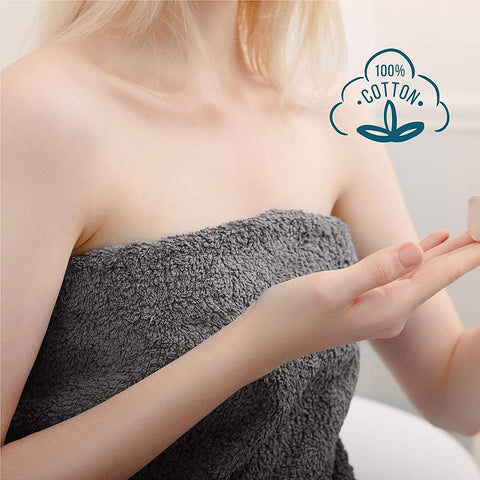 SIMPLI-MAGIC towel next to hand shows 25x50 size and usable scale