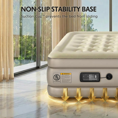Simpli Comfy mattress set up in a bedroom lifestyle scene demonstrating guest-ready comfort