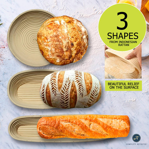 SIMPLIFY ASTHETIC 15-inch baguette banneton showing length and support