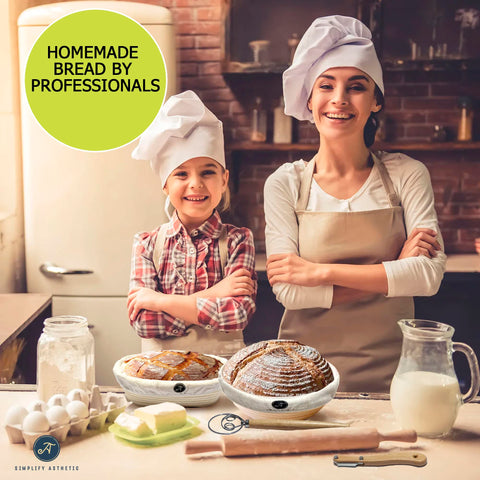 SIMPLIFY ASTHETIC dough tools laid out to speed mixing and shaping
