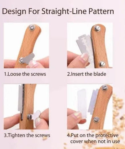 SIMPLIFY ASTHETIC scoring lame with blades enabling clean dough cuts