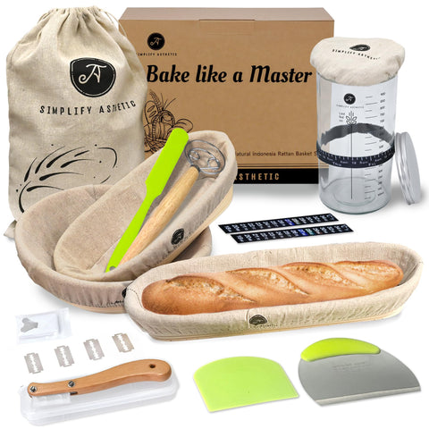 SIMPLIFY ASTHETIC sourdough jar kit and scale for consistent feeding