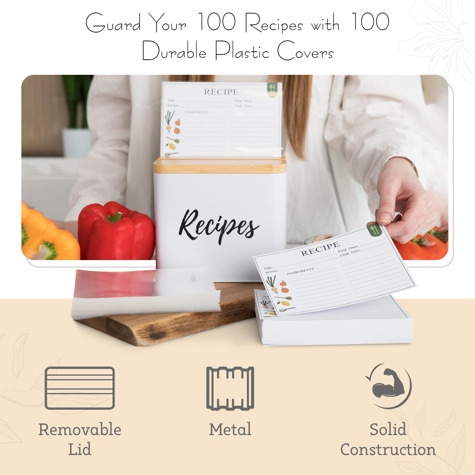 Simplistic Charms lid used as phone stand holding recipe hands-free benefit