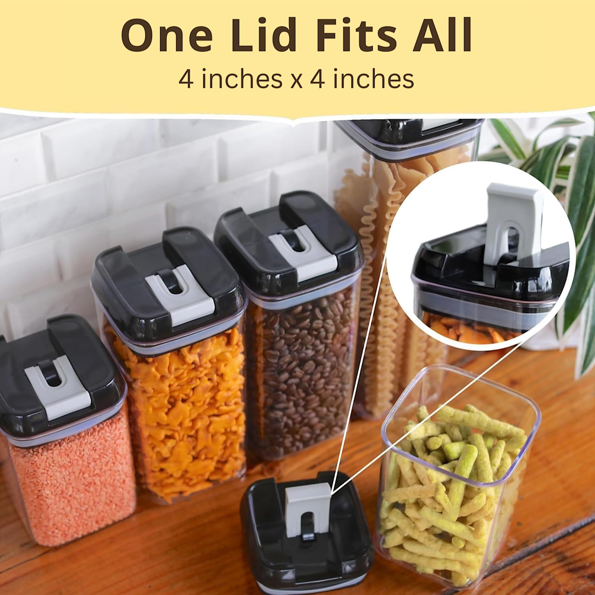 Simply Gourmet clear label view for quick identification of contents