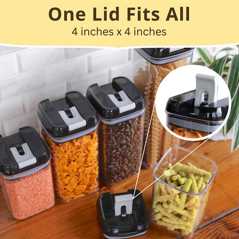 Simply Gourmet clear label view for quick identification of contents