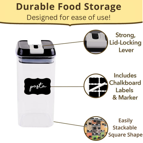 Simply Gourmet open lid highlighting side-lock latch for secure closure