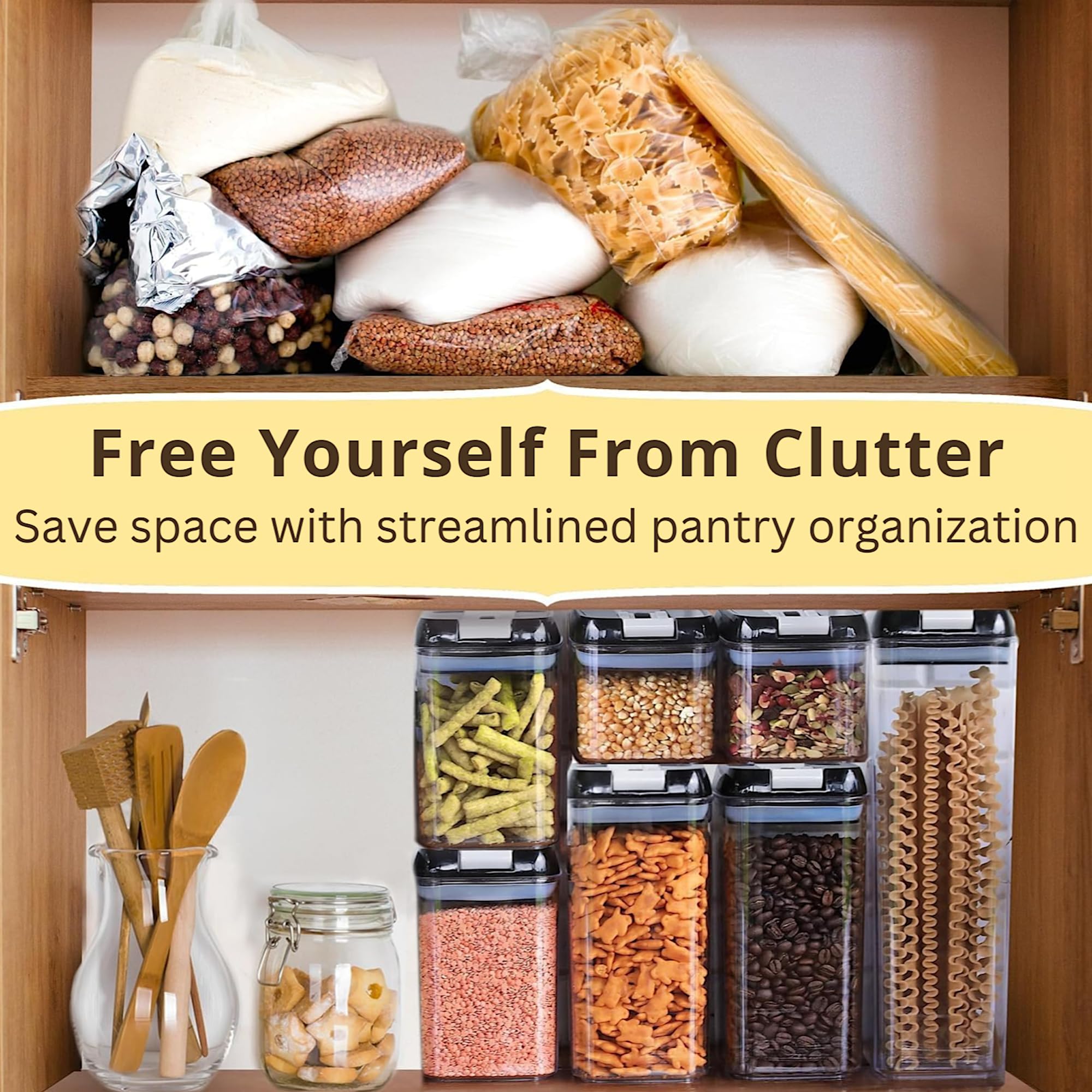 Simply Gourmet array showing sizes for selecting proper container