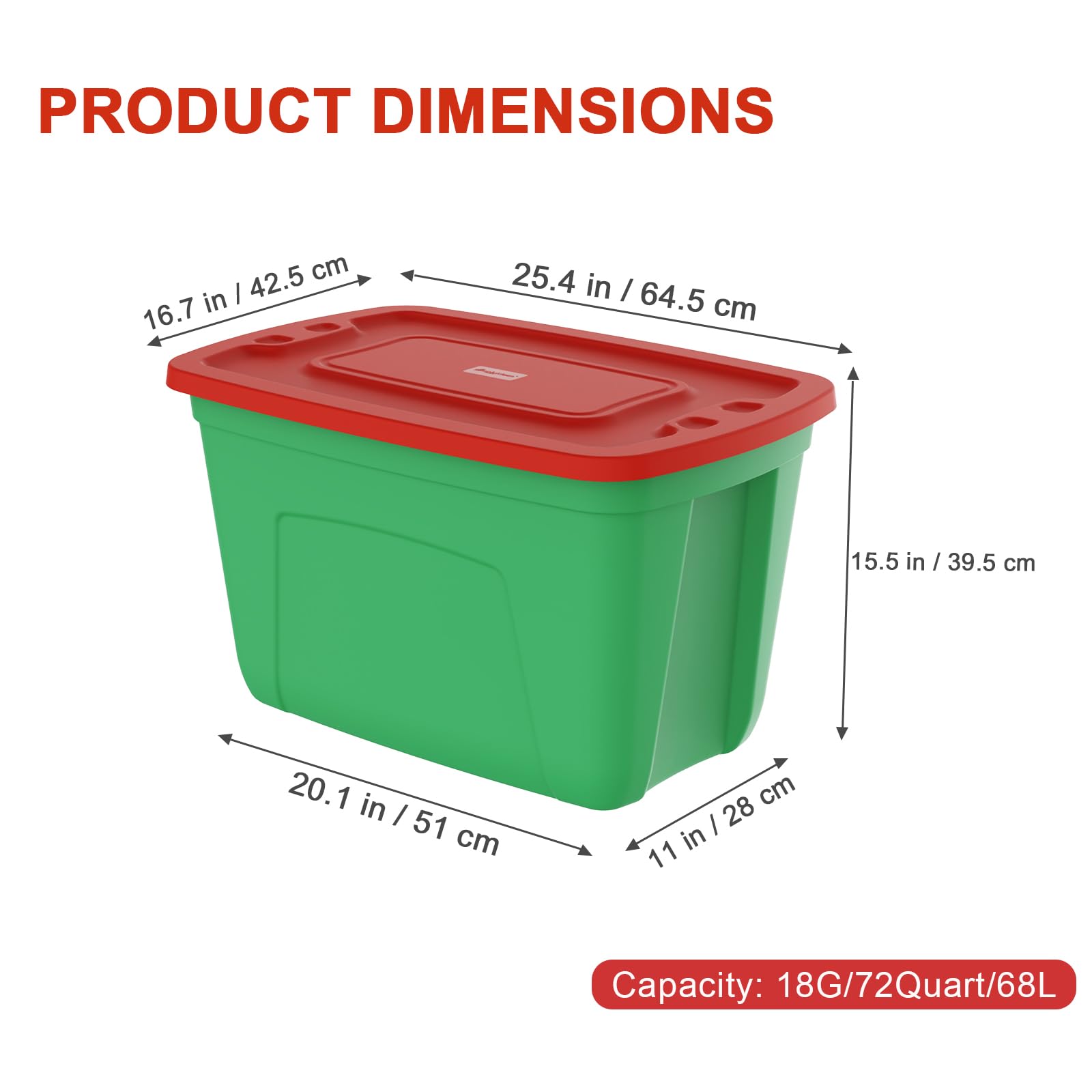 SIMPLYKLEEN tote label and measurements visible, easy sizing and planning benefit