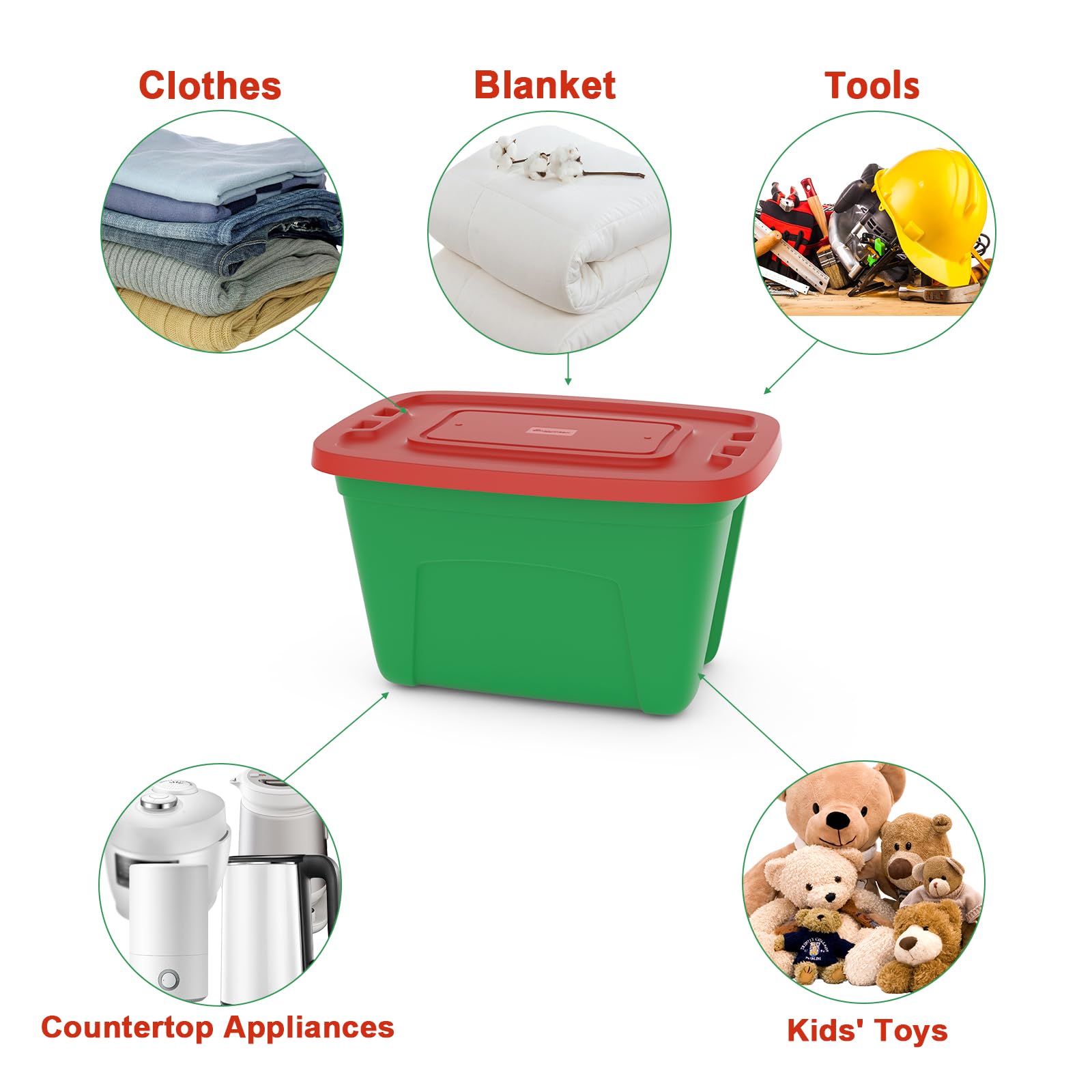 SIMPLYKLEEN nested empty totes side-by-side, space-saving storage benefit