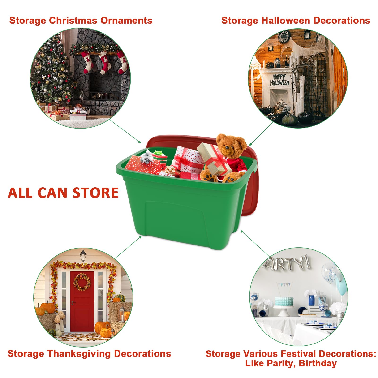 SIMPLYKLEEN stacked totes in garage, stable vertical storage benefit