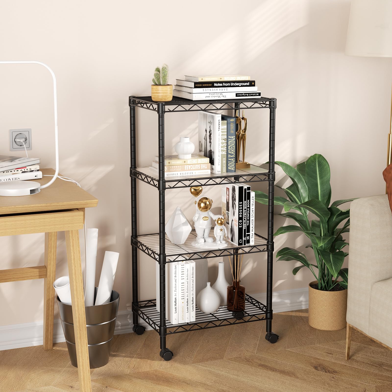 SINGAYE close-up of stainless-steel mesh shelf preventing small-item loss