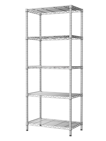 SINGAYE front view assembled shelf showing five tiers and compact footprint for organized storage