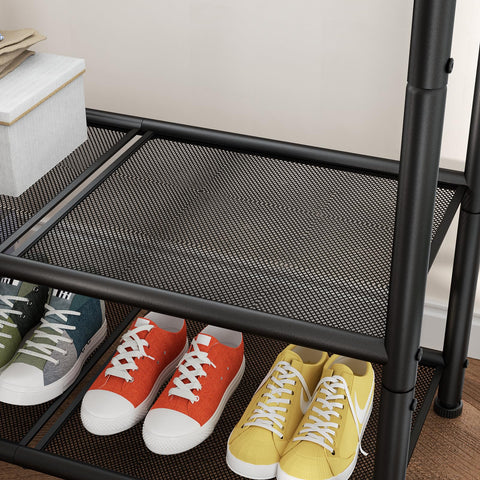 SINGAYE double-layer mesh shelf close-up preventing small items from slipping benefit