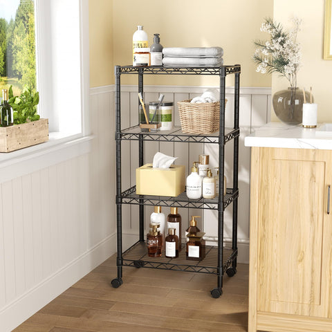 SINGAYE shelf fitting a narrow corner to maximize limited space