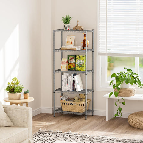 SINGAYE close-up of wire shelf surface highlighting ventilation and easy-clean benefit