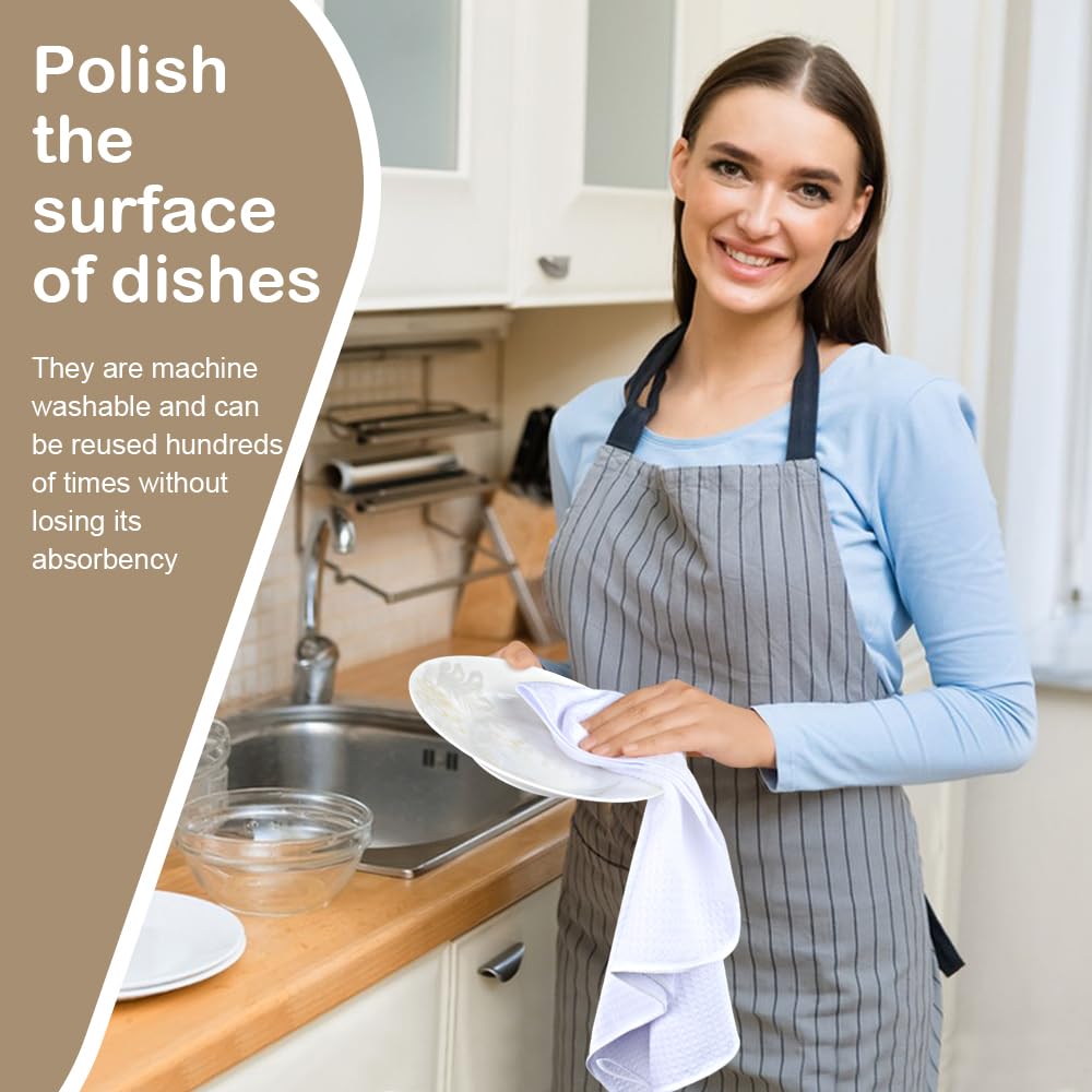 SINLAND towel wiping a wine glass showing streak-free shine and gentle cleaning