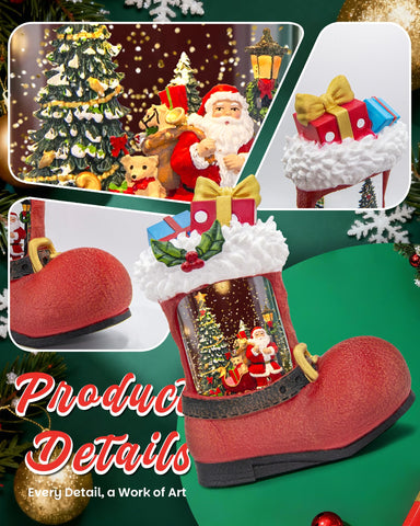 sinofayar interior scene with Santa giving gifts, creating nostalgic holiday cheer