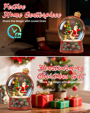 sinofayar lit globe in dark room creating warm holiday atmosphere benefit