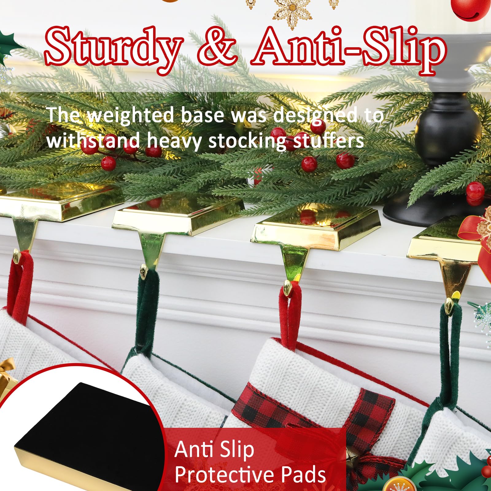 SINTENILL detailed view of hook curve and smooth matte finish offering reliable support for stockings