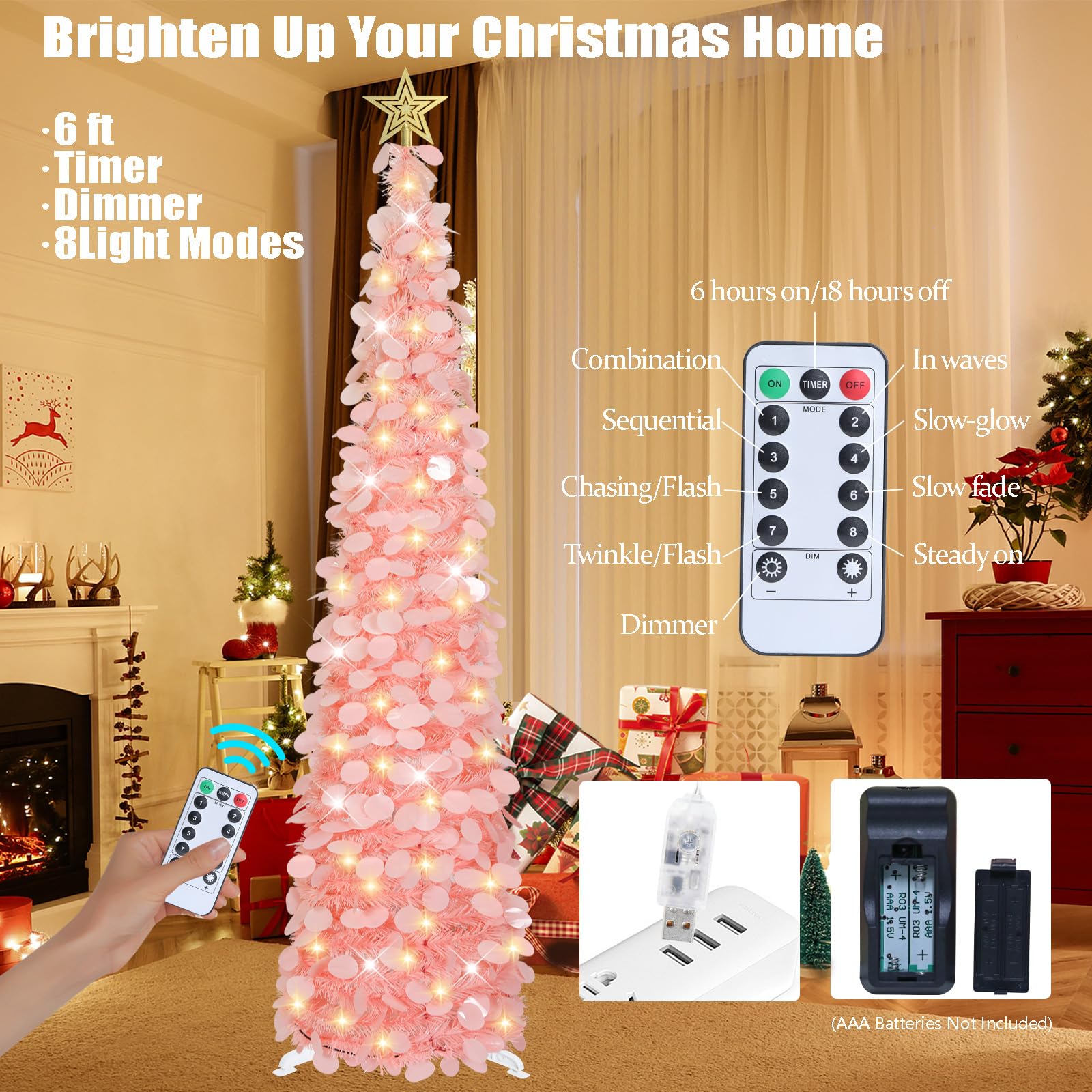 SINTENILL LED lights and remote detail showing control convenience