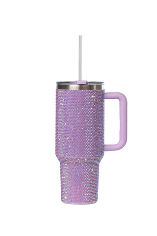Sip+Sea Grenada front view showing rhinestone sparkle and sturdy base for style